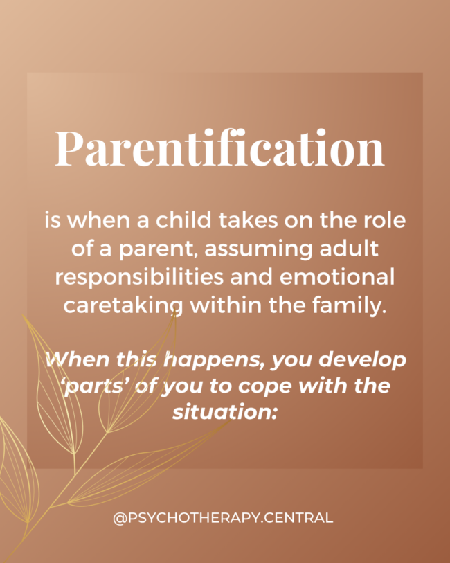 Parentification and IFS: Healing the Parts That Had to Grow Up Too Fast