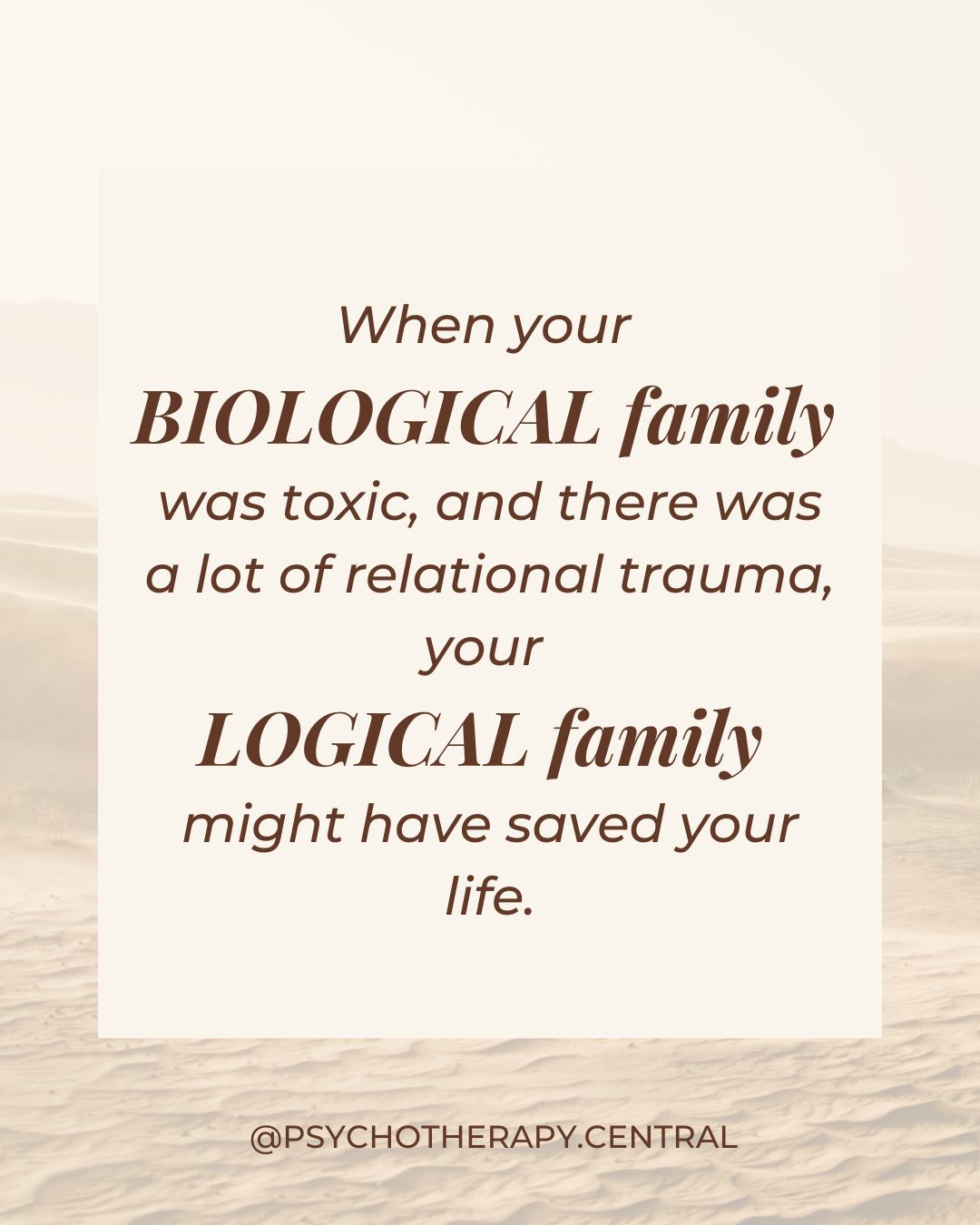 A warm illustration representing the concept of chosen family and healing from biological family harm.