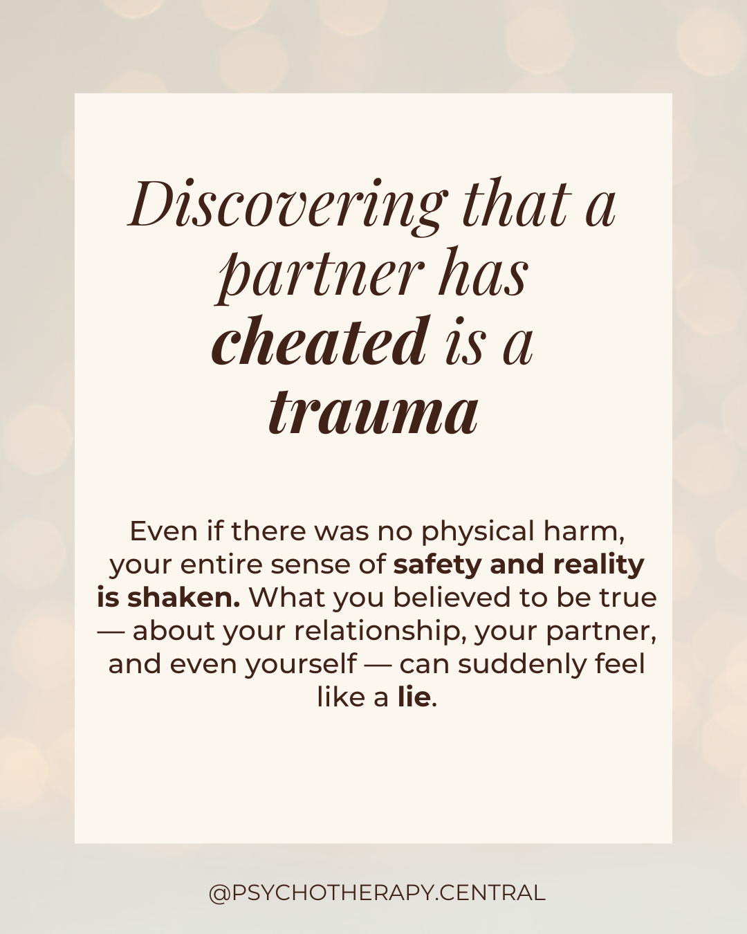 Why Discovering Your Partner Cheated Is a Trauma