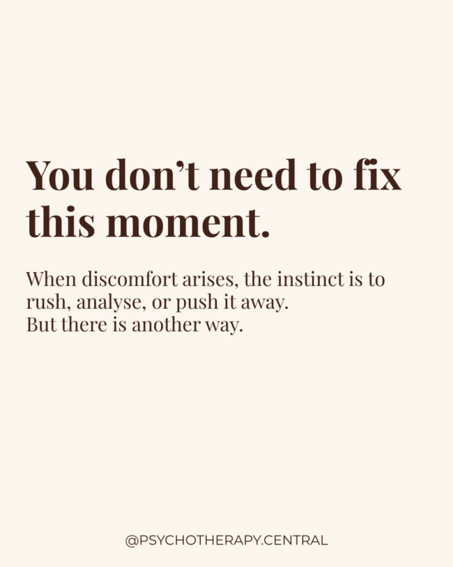 You Don’t Need to Fix This Moment