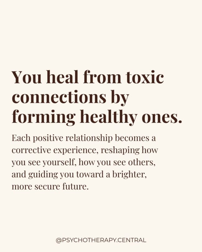 Illustration representing healing from toxic connections through safe, healthy relationships and nervous system regulation.
