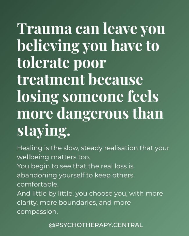 A reflective image representing the journey of healing from trauma and learning to choose yourself over tolerating poor treatment.