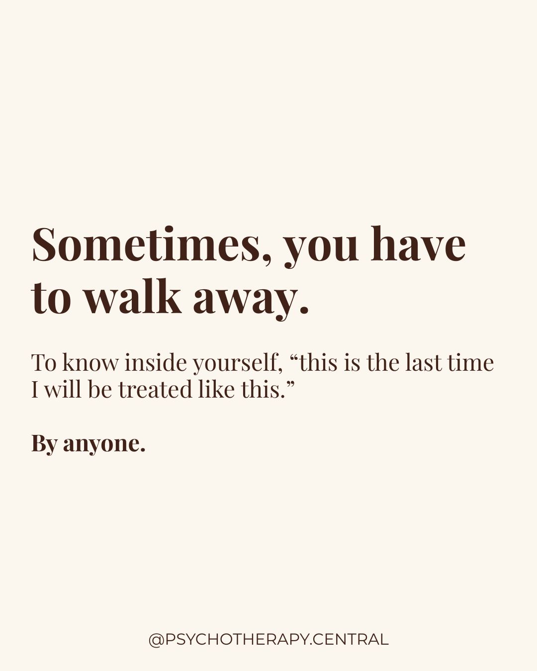 A reflective image about choosing yourself by walking away from situations that no longer serve your self-worth.