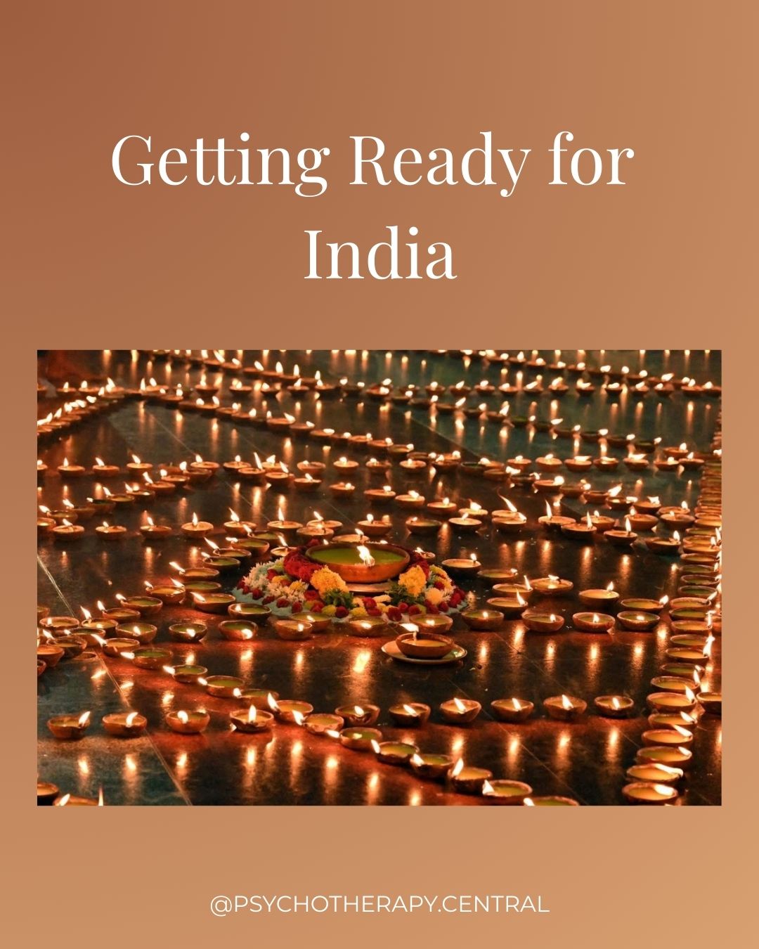 Jenny preparing for a spiritual retreat in India, reflecting on meditation, seva, and the joy of spiritual community.