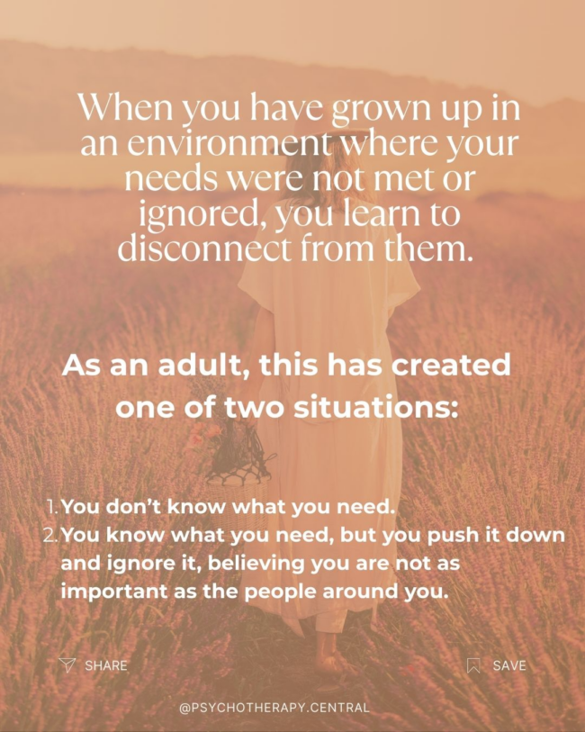 A reflection on self-betrayal and how childhood neglect leads to disconnecting from your own needs in adulthood.