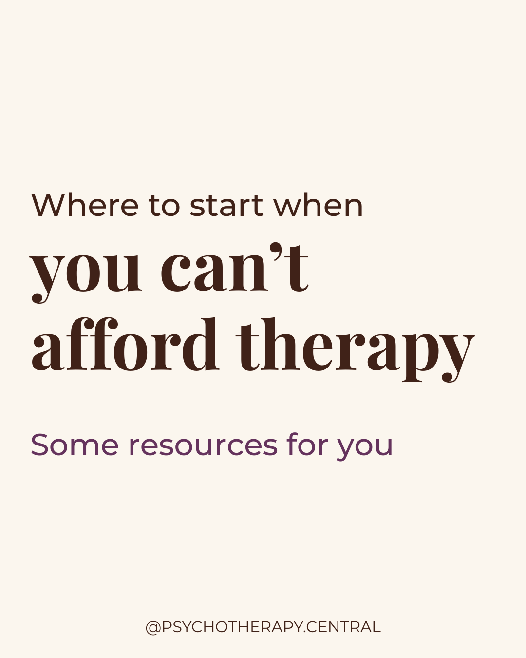 What to Do When You Can’t Afford Therapy