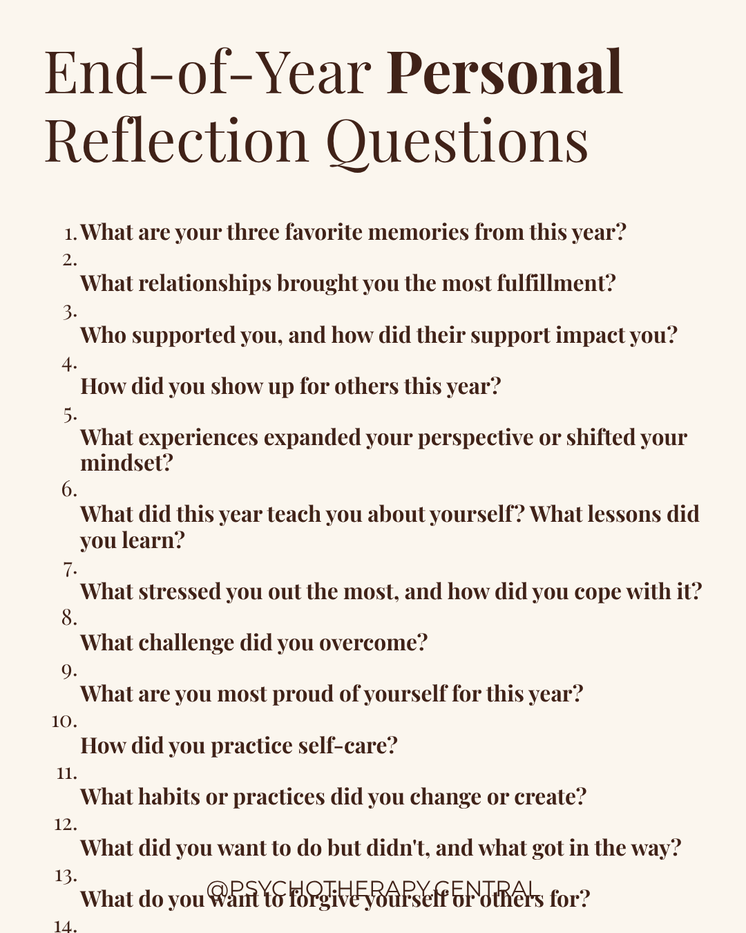 Year-End Reflection Questions for You and Your Relationship