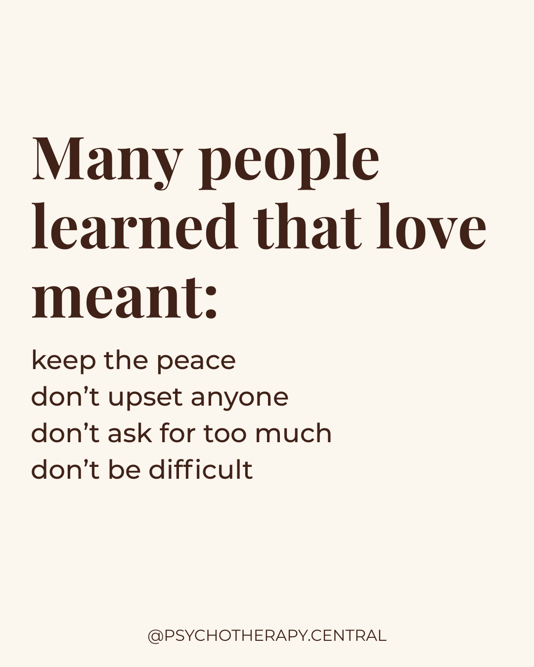 When Love Meant Keeping the Peace