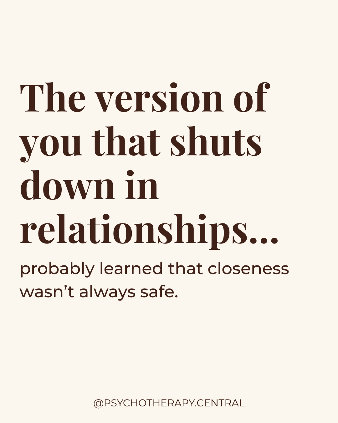 When Closeness Wasn't Always Safe: Understanding Shutdown Responses in Relationships
