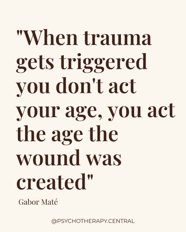 A reflective image representing trauma healing and reconnecting with your inner child to respond from your adult self.