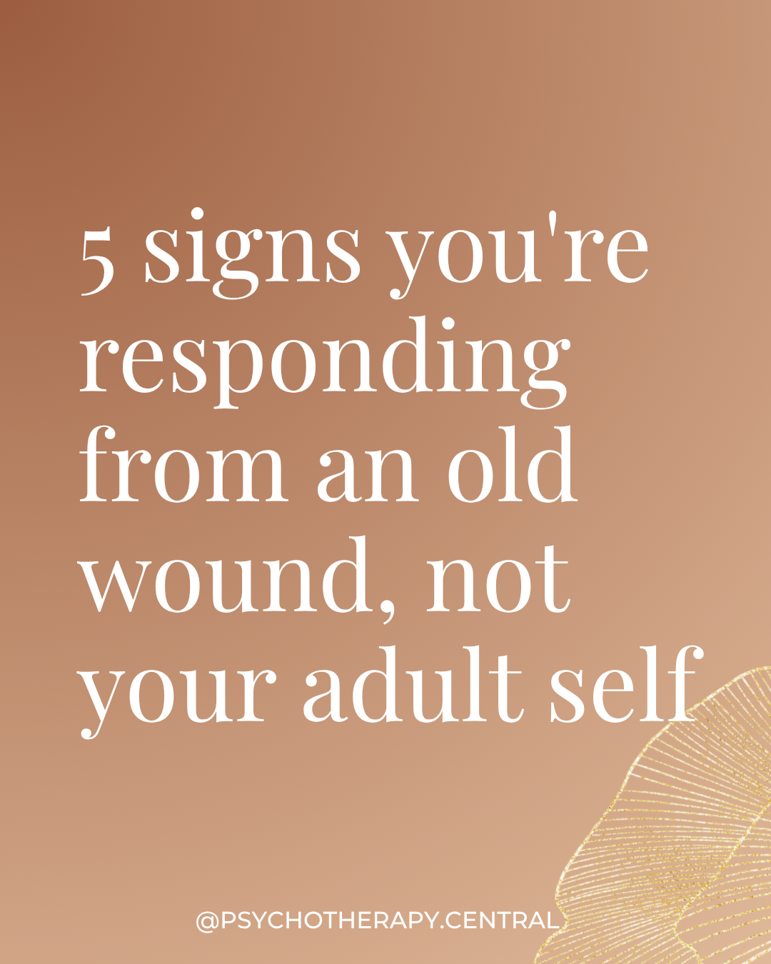 5 Signs You're Responding From an Old Wound, Not Your Adult Self