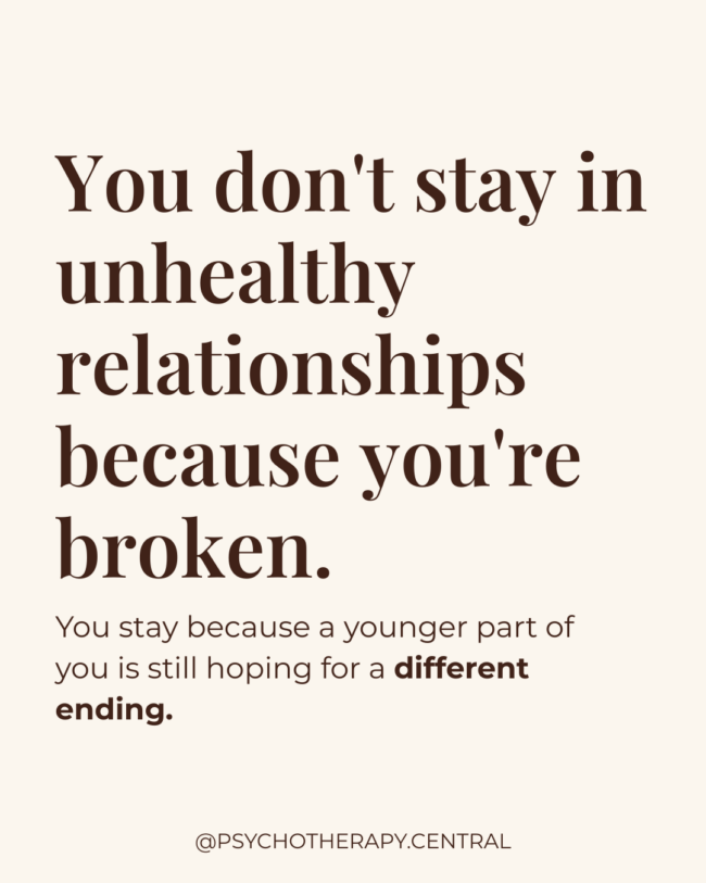 You're Not Broken: Why We Stay in Unhealthy Relationships