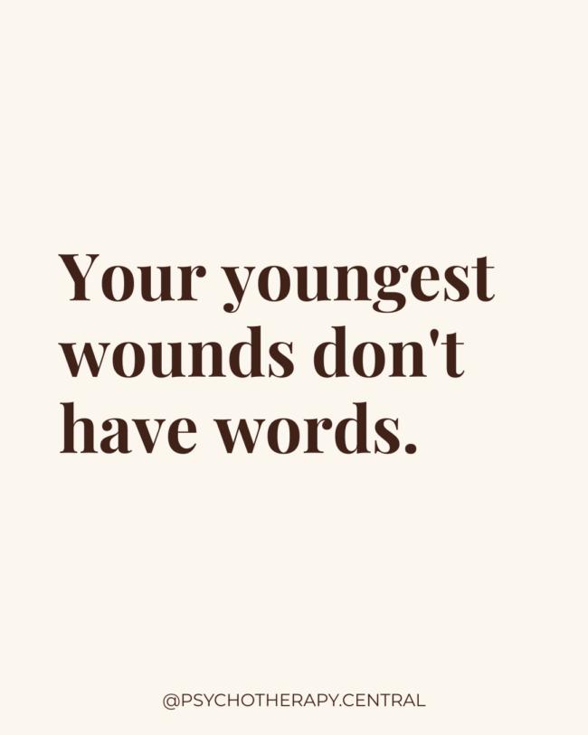 Your Youngest Wounds Don't Have Words: Understanding Preverbal Parts