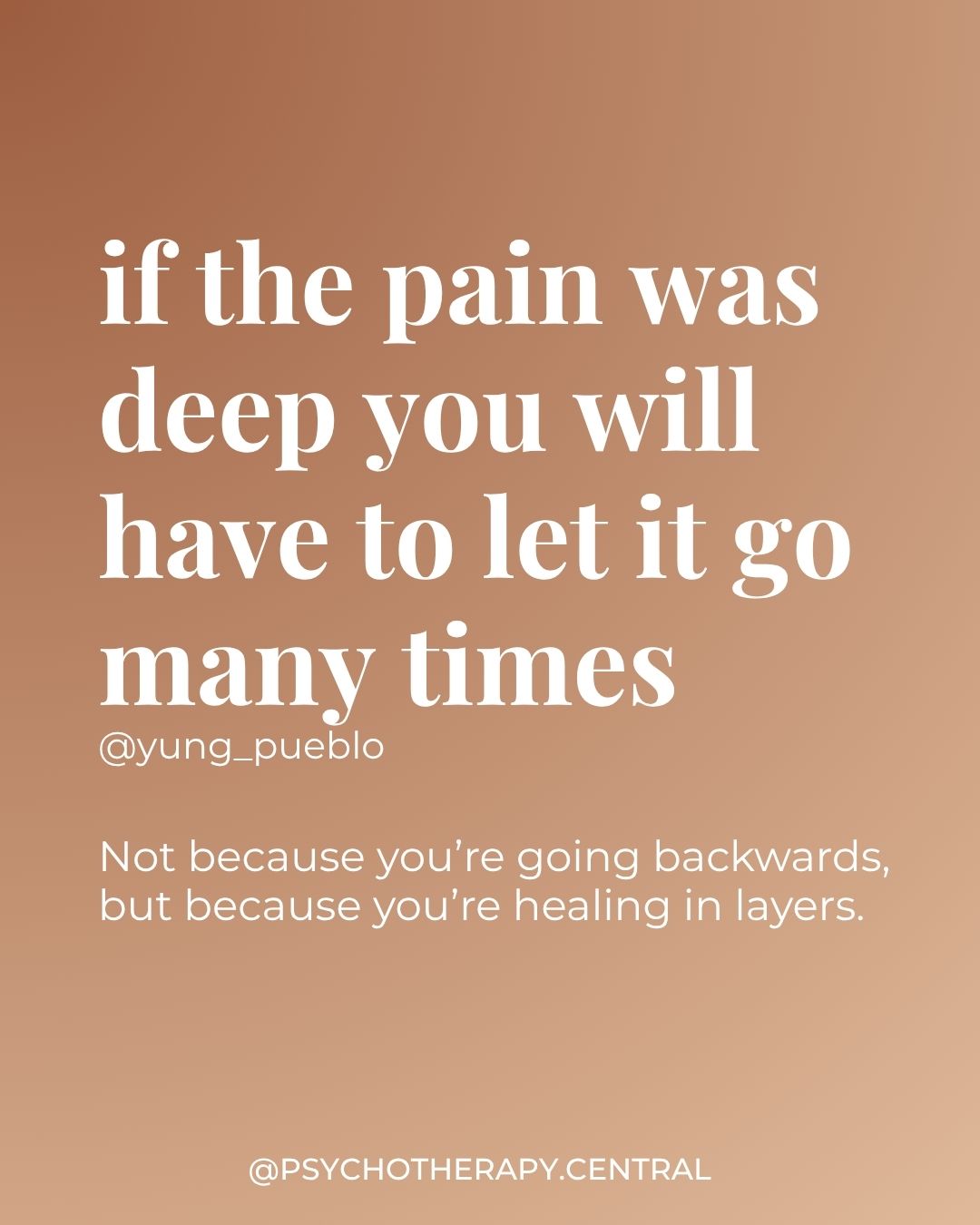 A calming visual representing the layered process of trauma healing and letting go of deep pain over time.